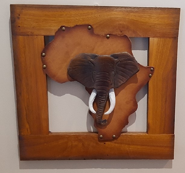 Elephant leather art